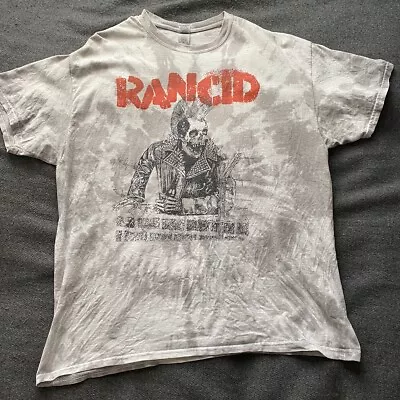 Buy RANCID 2021 Punk North American Tour  White Grey Tie Dye T-Shirt Tee Size XL • 51.97£