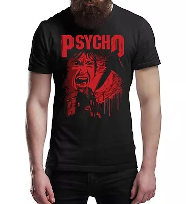 Buy Psycho Halloween T-Shirt Adults & Kids Horror Movie & Gaming T-Shirts For Men • 11.95£