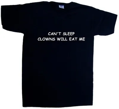 Buy Can't Sleep Clowns Will Eat Me Funny V-Neck T-Shirt • 9.99£