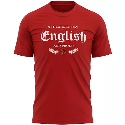 Buy English And Proud St Georges Day T Shirt For Him Shirt Gifting George's Saint... • 15.99£