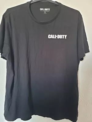 Buy CALL OF DUTY T SHIRT BLACK With DOUBLE GRAPHIC SHORT SLEEVE SIZE XXL By PRIMARK • 9.99£