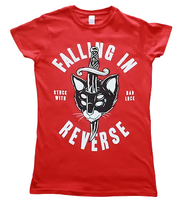 Buy Falling In Reverse - Stuck With Bad Luck - Ladies Slim Fit T Shirts • 8.99£