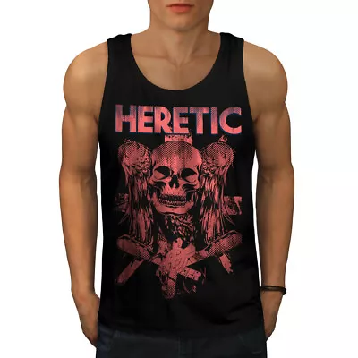 Buy Wellcoda Heretic Death Angel Mens Tank Top, Horror Active Sports Shirt • 19.99£