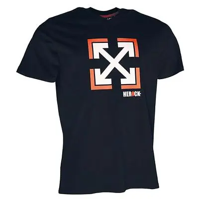 Buy Black Logo Mens T-Shirt Short Sleeve 100% Soft Warm Cotton V-Neck Herock Darts • 9.99£