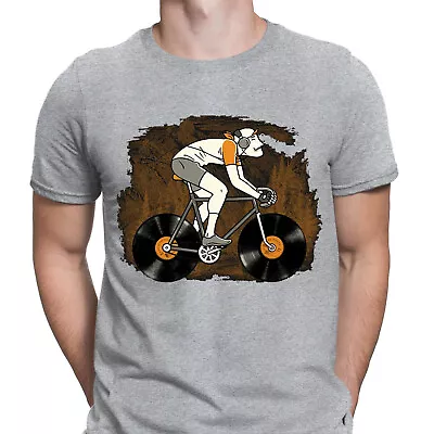 Buy Vinyl Bicycle LP Record Music Lovers Cycling Bike Cyclist Mens T-Shirts Top #NED • 13.49£