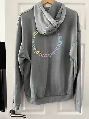 Buy Supply & Demand Ladies Grey Rainbow Print Hoodie Top Size 8 • 5£