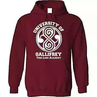 Buy University Of Gallifrey Mens Hoodie Funny Fan Retro Gift Novelty Dr Who Inspired • 14.50£