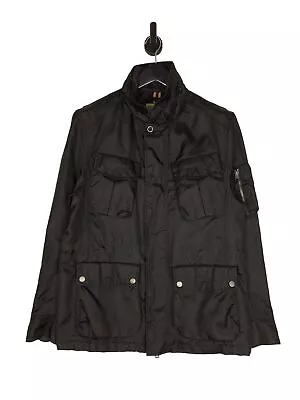 Buy Timberland Field Jacket Size Small In Black Men's Military Style Pockets • 34.99£