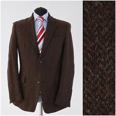 Buy Mens Herringbone Tweed Jacket 42R UK Size ARROW Brown Wool Sport Coat Blazer • 83.99£