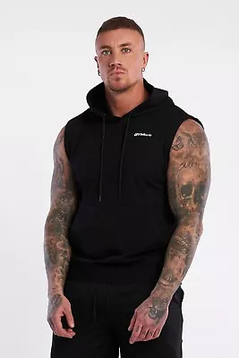 Buy Black GYMade Sleeveless Hoodie - Size M - Gym Activewear Bodybuilding • 19.99£