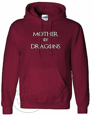 Buy Mother Of Dragons Game Of Thrones Khaleesi Fashion Slogan Unisex Pullover Hoodie • 19.99£