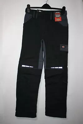 Buy Bnwt Dickies Gdt Premium Workwear Knee Pad Trousers Black/grey 28 W 32  L  3823 • 15.99£