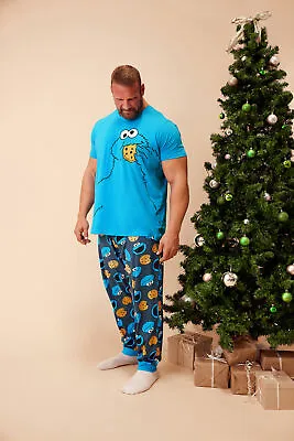 Buy BadRhino Big & Tall Plus Size Mens Cookie Monster Pyjama Set • 34.99£
