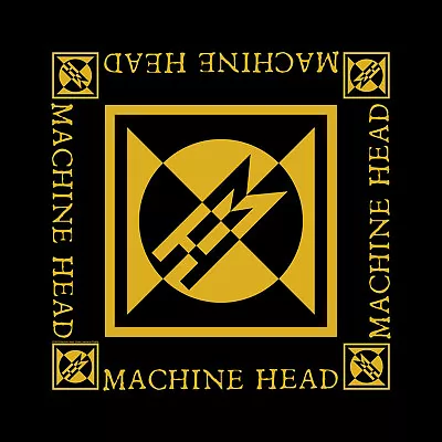 Buy Machine Head Diamond Logo Bandana Black Cotton Bandanna Head Wrap Scarf Official • 9.37£