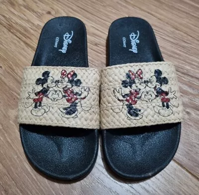 Buy Disney Mickey & Minnie Mouse Slider Slipper. Small Fitting Size 4. Size 3 To 3.5 • 8.99£