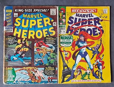 Buy Marvel Super-Heroes,x2Vintage S/A Comics Bundle,Pre-owned,Used,Rare Hot 🔥  • 2.99£