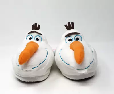Buy Disney Girl's Boy's Frozen Olaff Nose Bootie Slipper - White - UK SELLER • 11.99£