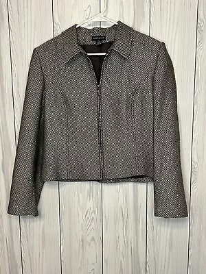 Buy Ann Taylor 100% Wool Jacket Herringbone Pattern 14 • 17.71£