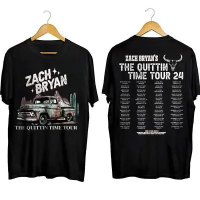 Buy Zach Bryan Shirt, The Quittin Time Tour 2024  • 23.63£