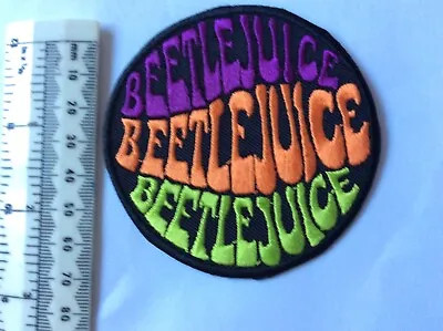 Buy Beetlejuice Heavy Metal ROCK MUSIC BAND LOGO EMBROIDERED SEW ON PATCH Unused • 4£