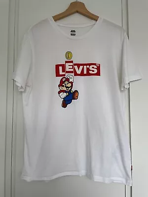 Buy Levi’s Nintendo Super Mario T-Shirt White Large • 14.95£