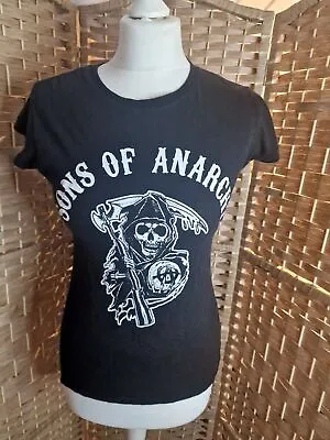 Buy Philcos Sons Of Anarchy Tshirt Black Medium Road Gear Cotton Skull Reaper. • 6.26£