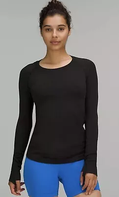 Buy Lululemon Swiftly Tech Long-Sleeve Shirt 2.0 Race  Black Size 4. LW3DOBS (NWT) • 57.84£