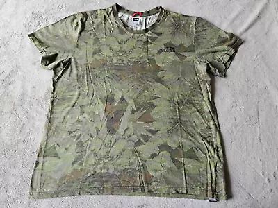 Buy Mens Green Camouflage The North Face T Shirt - Size Large • 7.50£