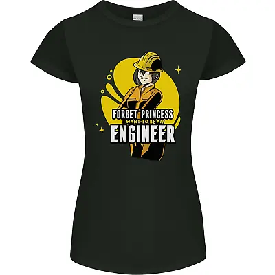 Buy Funny Female Engineer Forget Princess Womens Petite Cut T-Shirt • 8.75£