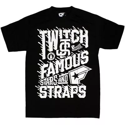 Buy Famous Stars And Straps Twitch Spill T-Shirt Black White • 19.99£