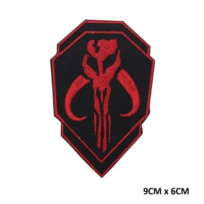 Buy Mandalorian Double Shield Movie Embroidered Patch Iron On/Sew On Patch Batch • 2.09£