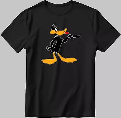Buy Daffy Duck Cartoon Short Sleeve White-Black Men's / Women's T Shirt P208 • 10.20£