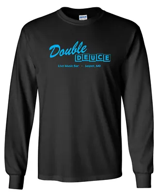 Buy Double Deuce LONG SLEEVE T-shirt - Road House 80's Movie Patrick Swayze • 18.95£