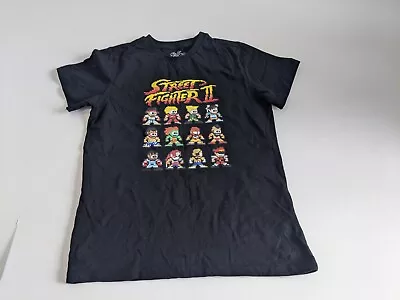 Buy Vintage Street Fighter II T Shirt Short Sleeve Cotton Tee Size 11-12 Years Black • 8.99£