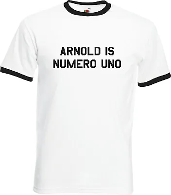 Buy Arnold Is Numero Uno T Shirt, Arnie, Schwarzenegger, Gym, Pumping Iron All Sizes • 10.35£