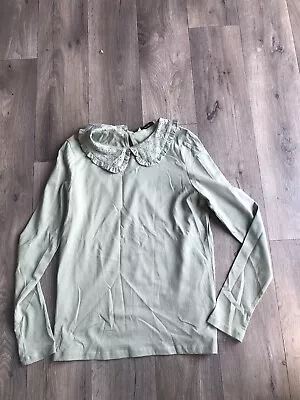 Buy BNWOT Girls L/S Safe Green Top Age 11-12 Years From George • 1.50£