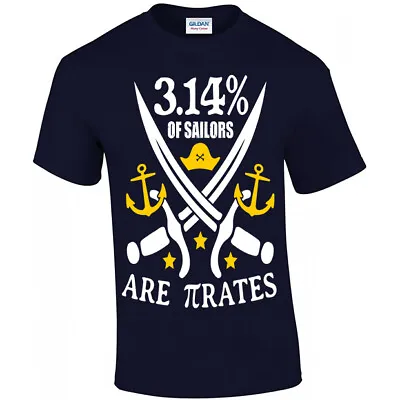Buy 3.14% Of Sailors Are πrates - T-shirt, Unisex S - 5XL, Pirates Math Joke, Funny • 16.95£
