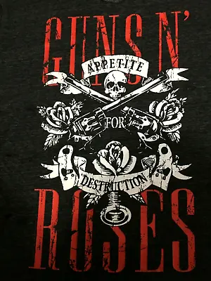 Buy Vintage Guns N' Roses Graphic T Shirt Mottled Blk/Gray Short Sleeve Womens Med • 17.91£