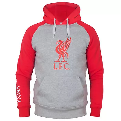 Buy Liverpool FC Official Gift Mens Fleece Liverbird Crest Graphic Hoody Grey Small • 39.99£