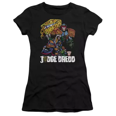 Buy Judge Dredd Bike And Badge Juniors T-Shirt • 27.24£