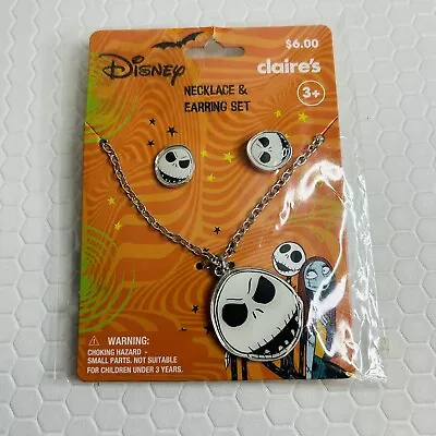 Buy Nightmare Before Christmas Earrings & Necklace Disney Jack Skellington Halloween • 10.16£