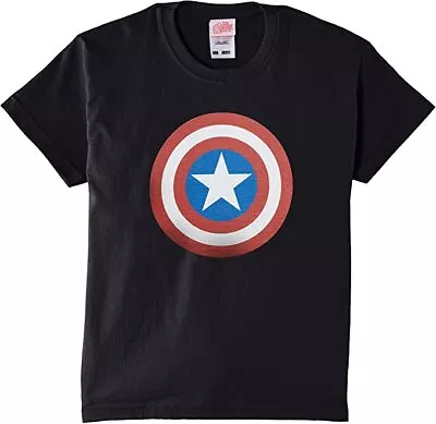 Buy Boys Marvel Avengers Assemble Captain America Simple Symbol T-Shirt 7-8 Years • 5.99£