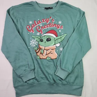 Buy Star Wars Christmas Baby Yoda Holiday Sweater Galaxy's Greetings Women's X Small • 11.34£