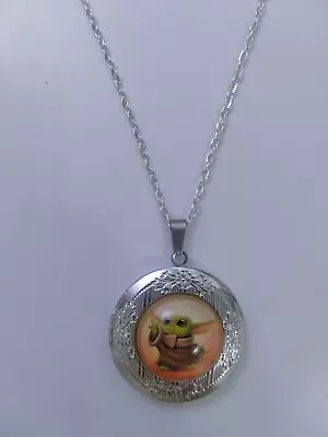 Buy Yoda Locket Necklace Star Wars Jewellery Gift Yoda Baby • 7.25£