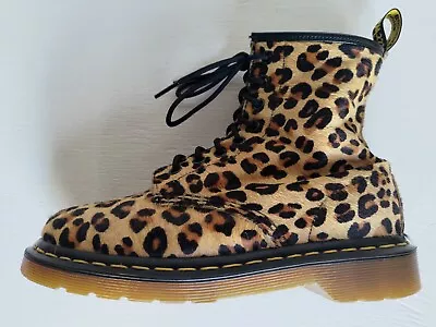 Buy #1 Dr. Martens Leopard Print Pony Hair Leather Boots 5uk Real Fur Rare Unisex • 245.70£