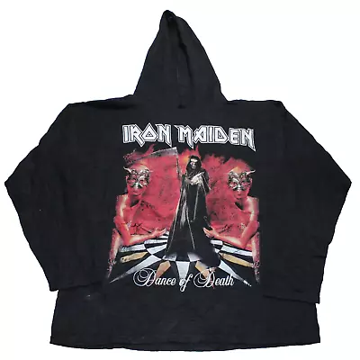 Buy Iron Maiden Hoodie Dance Of Death Heavy Metal Vintage 2003 Adult Large Black • 179.99£