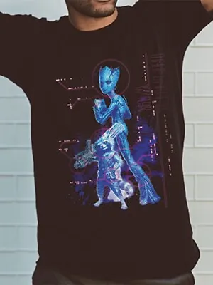 Buy The Avengers Infinity War Neon Groot T-Shirt Unisex Mens Ladies Marvel XL • 7.95£