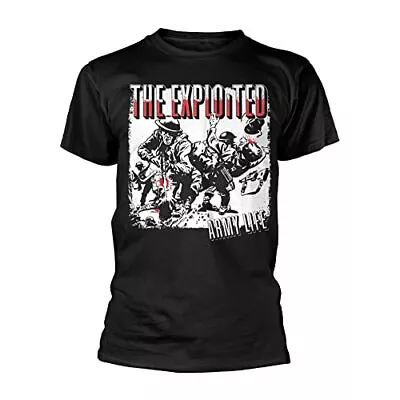 Buy EXPLOITED - ARMY LIFE BLACK - Size XXL - New T Shirt - J72z • 19.06£