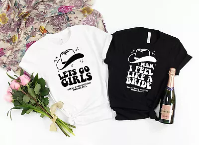 Buy Personalised Hen Party T Shirts, Team Bride Group T Shirt, I Feel Like A Bride • 5.99£