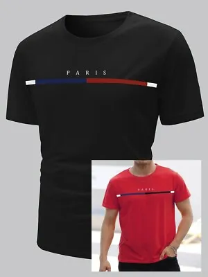 Buy Mens Paris Fashion T-shirt / Tee, Brand New! Choice Of Colour / Size • 4.99£